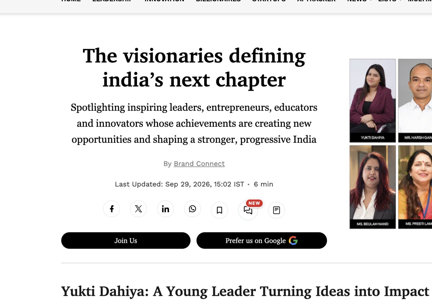 Forbes India: The visionaries defining India's next chapter