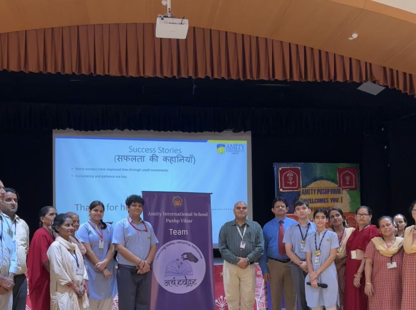 Investment session with the school's support staff