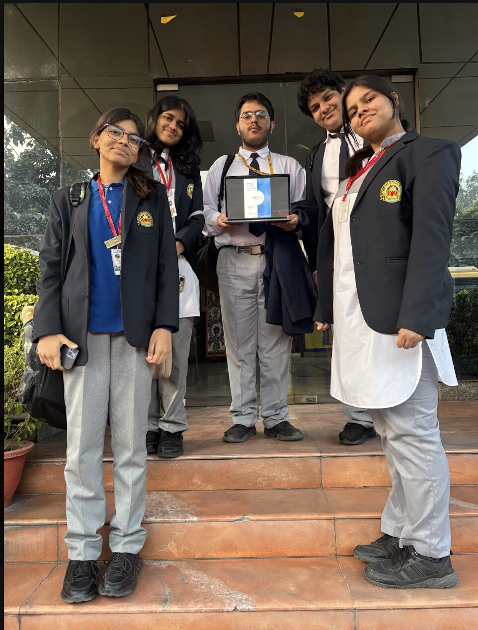 With my team at the Wharton Global High School Investment Competition